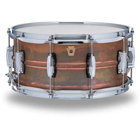 Ludwig Copper Phonic Smooth Snare Drum 14 X 65 In Raw Smooth Finish