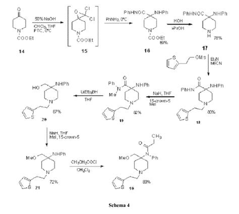 Andere laboratoriumsynthesen gebruiken de haloformreactie als syntheseroute. Patent EP2455377A1 - Synthesis of fentanyl analogs ...