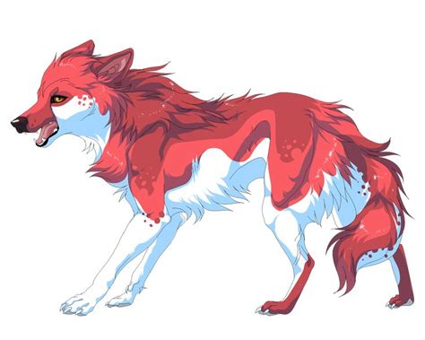 Red Wolf By Wavyrr On Deviantart Red Wolf Anime Wolf