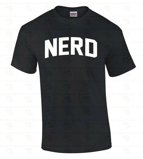 Nerd Mens T Shirt Science Math Geeky Tee White Logo Cool Funny Nerdy