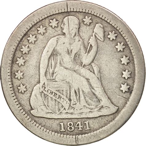 One Dime 1841 Seated Liberty Coin From United States Online Coin Club