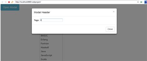 Html Bootstrap Modal With Autocomplete Textbox Using Jquery Plugin