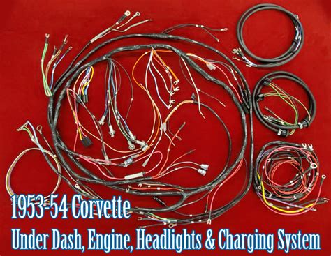 1953 54 Corvette Wiring Harnesses Ynzs Yesterdays Parts
