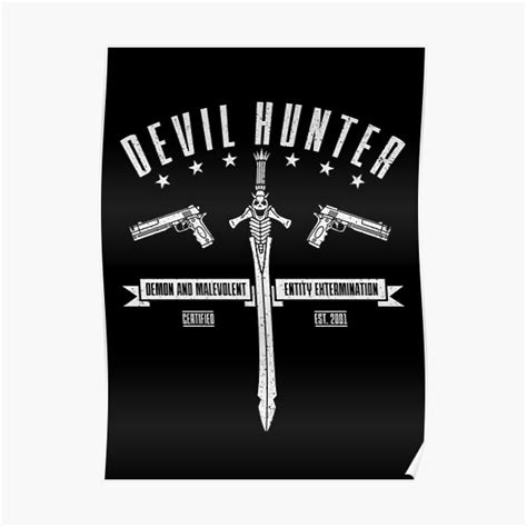 Devil Hunter Poster By Adho1982 Redbubble