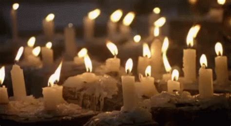 Incredibly large basket of bright pink roses probably can make her happy at her birthday. Candles GIFs | Tenor