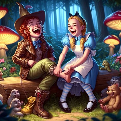Wonderland Oz Alice Tickles Munchkin Woman By Tool04 On Deviantart