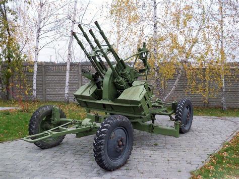 145x114mm Zpu 4 Soviet Quadruple Anti Aircraft Mounting Of The