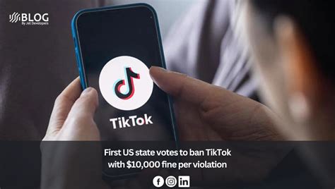 First Us State Votes To Ban Tiktok With 10000 Fine Per Violation