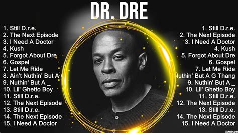 Dr Dre Playlist Of All Songs ~ Dr Dre Greatest Hits Full Album