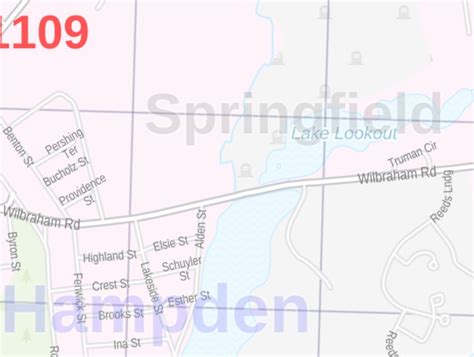 Springfield Ma Zip Code Map