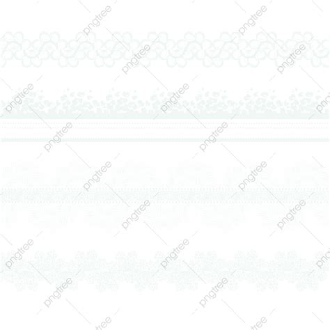 White Lace Border White Transparent Modern White Lace Border Pattern