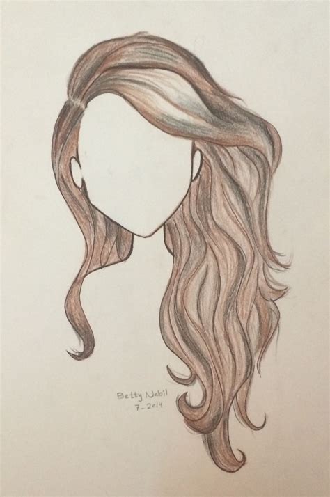 How To Draw Hair Easy Howto Techno