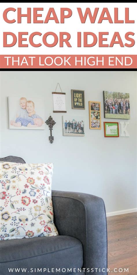 You don't need big pieces to adorn your walls, although having wall decor in bedroom that's spread out and covers a good amount of wall area is a good idea, as it would have a greater impact on the room's ambiance and overall look. Six Ways to Decorate Walls Cheaply | Cheap wall decor, Wall decor, Home decor