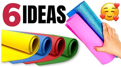 6 Amazing Foam Sheet Diy Craft Ideas Amazing Diys With Foam Youtube