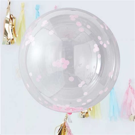 Giant Pink Confetti Orb Balloons By Favour Lane