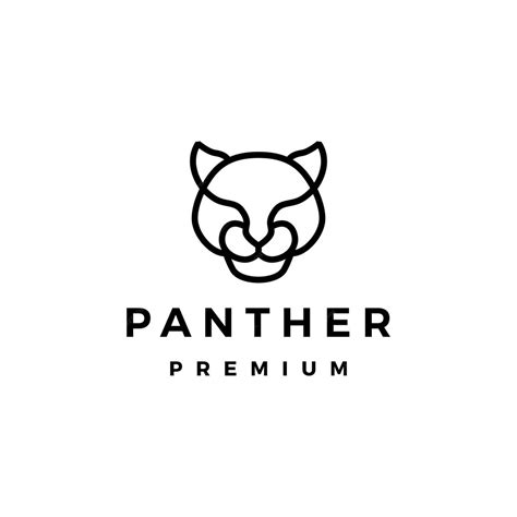 Premium Vector Panther Head Logo Vector Icon Illustration