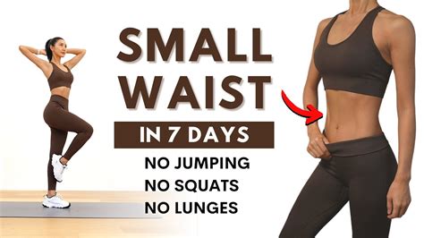 small waist in 7 days 40 min standing abs workout no squat no lunge no jumping youtube