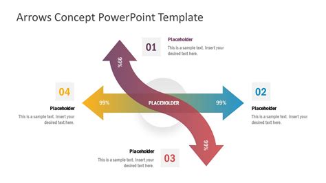 Powerpoint Arrow Concept Diagram Template Slidemodel