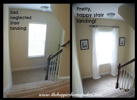 A stair landing in a denver french chateau. Decorated Stair Landing and Picture Hanging Tip | The ...