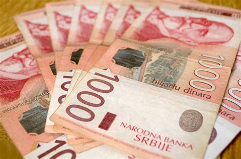 Serbian Currency Dinar Banknotes Of 1000 Dinars Emerging Europe