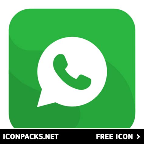 Free Whatsapp Green Square Logo Svg Png Icon Symbol Download Image