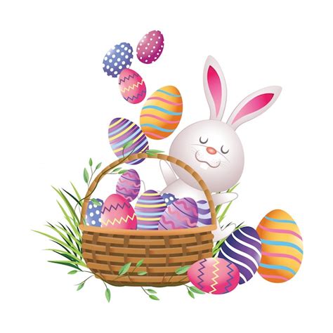 Premium Vector Cute Easter Eggs Cartoon