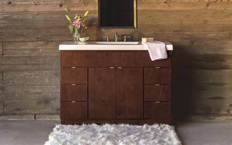 Building kitchen cabinets and bathroom vanities. Riverside - Alder - Brindle | Rustic bathroom vanities ...