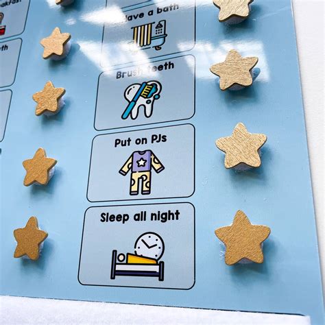 Childrens Personalised Routine Chart By Craftly Ltd