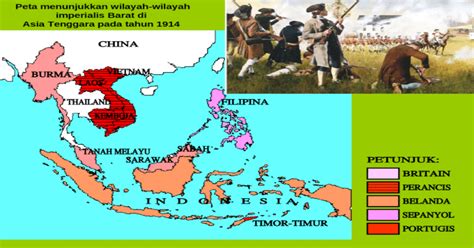 Bab 1 tingkatan 5 kbsm: Peta menunjukkan wilayah-wilayah imperialis Barat di Asia ...
