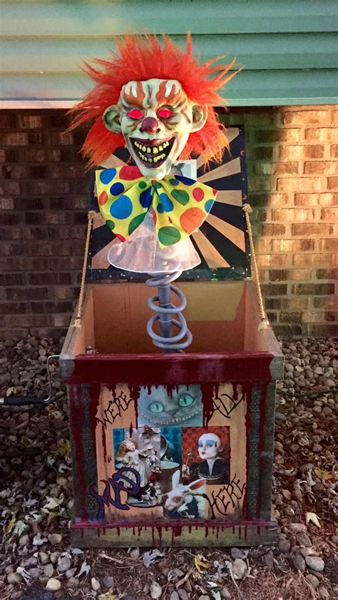 Check spelling or type a new query. Close up of my scary clown jack in the box. Each side has ...
