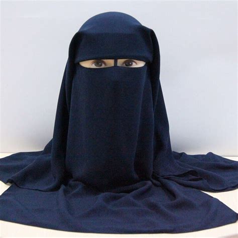 Buy Muslim Bandana Scarf Islamic 3 Layers Niqab Burqa