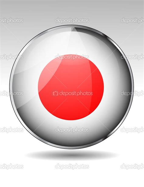 Japan Flag Button Stock Vector By ©robin2b 26121457