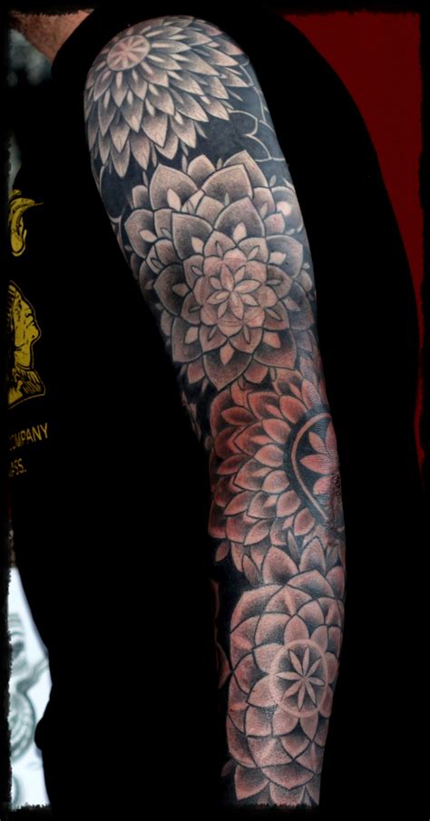 Mandala Full Sleeve Tattoo By Louis Santos Leeds Tattoo Studio Familia Custom Tattoo Leeds