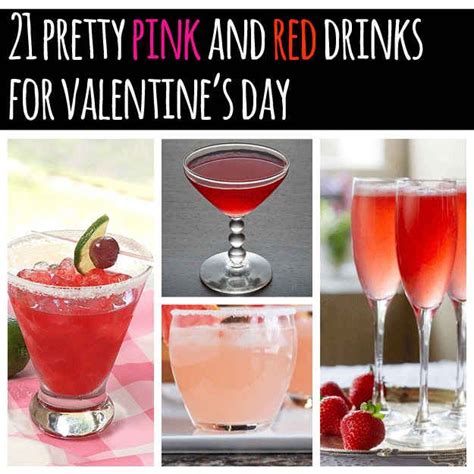 21 Pretty Pink And Red Drinks For Valentines Day Red Drinks Drinks