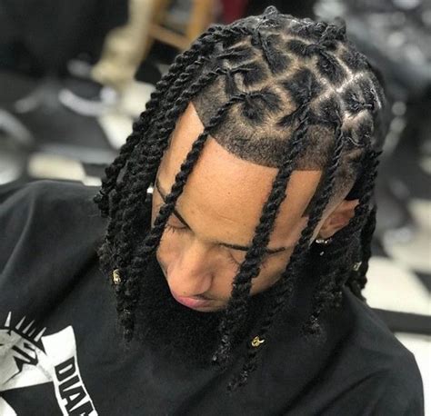 Twist Hairstyles Black Men Braid Styles Draw Weiner