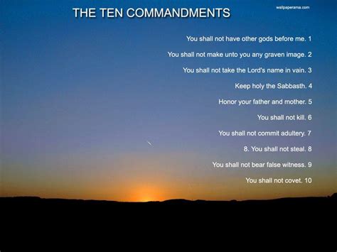 The Ten Commandments Wallpapers Wallpaper Cave