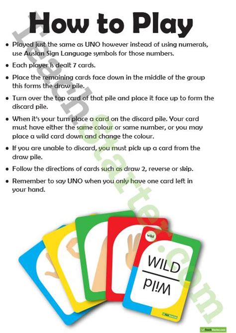 Uno Card Game Rules Printable Yellowby