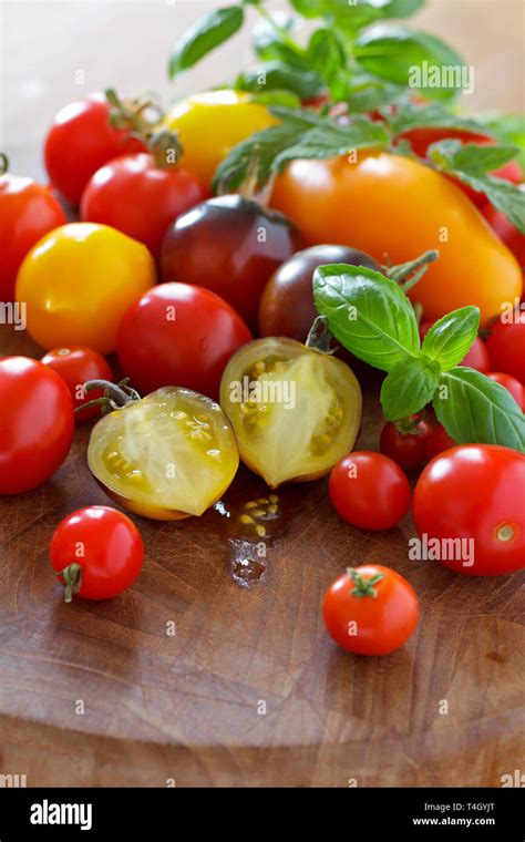 A Colorful Selection Of Heirloom Tomato Cultivars Food Diversity