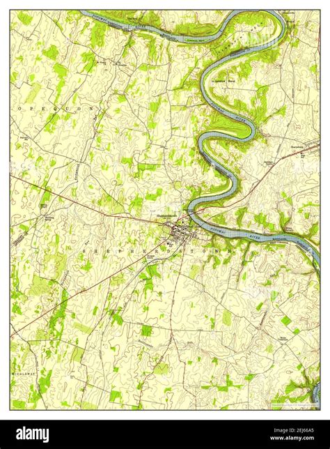 Shepherdstown West Virginia Map 1953 124000 United States Of