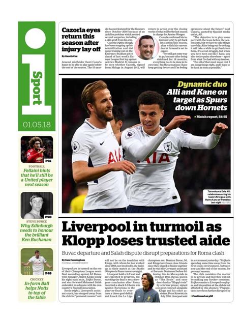 Tuesday S Newspapers Bbc Sport