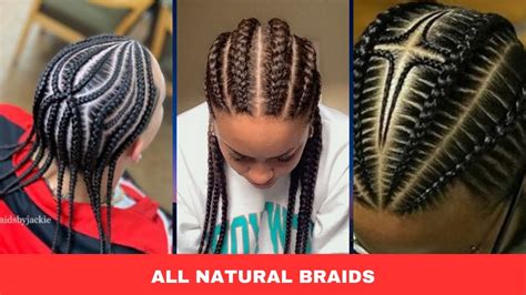 30 Natural Braided Hairstyles Without Weave Black Women Youtube