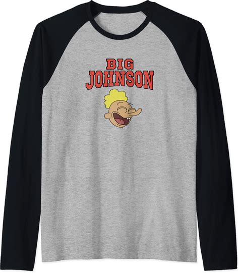 Big John Johnson Fun Shirt Raglan Baseball Tee Clothing