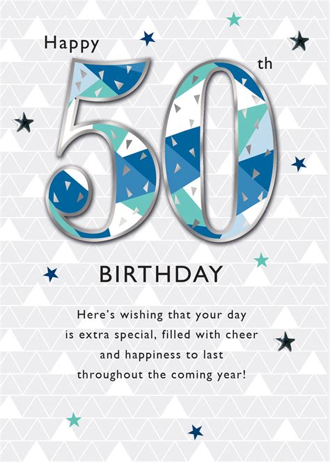 We have funny cards as well as sentimental and sweet. Male Happy 50th Birthday Greeting Card | Cards