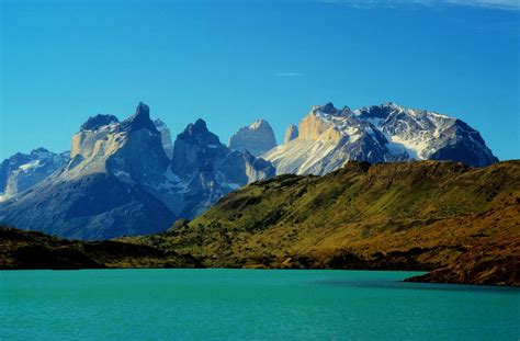 Chile Parks Mountains Lake Torres Del Paine National Park