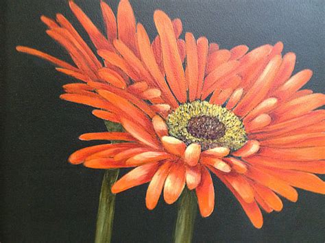 Gerber Daisy Painting At Paintingvalley Com Explore Collection Of