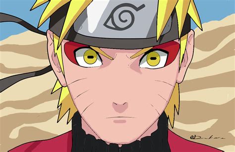 Naruto Sage Mode Digital Painting By Lubans On Deviantart