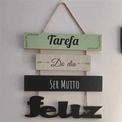 placas decorativas frase com corda madeira mdf placa decorativa shopee brasil