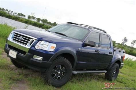 Purchase Used 2008 Ford Explorer Sport Trac Lifted Blue V8 4x4