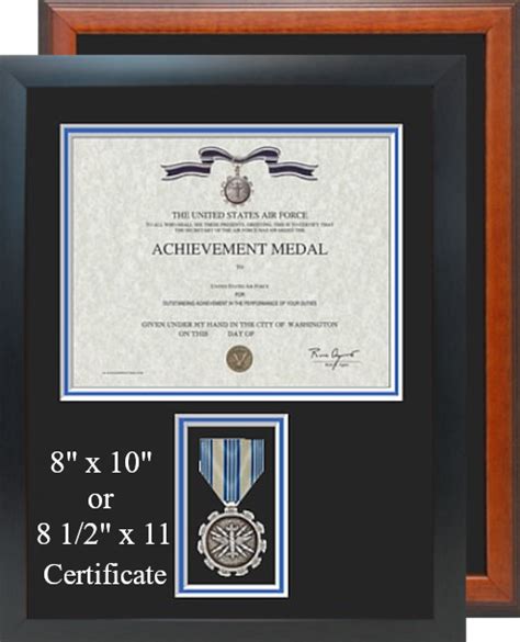 Air Force Achievement Certificate Frame