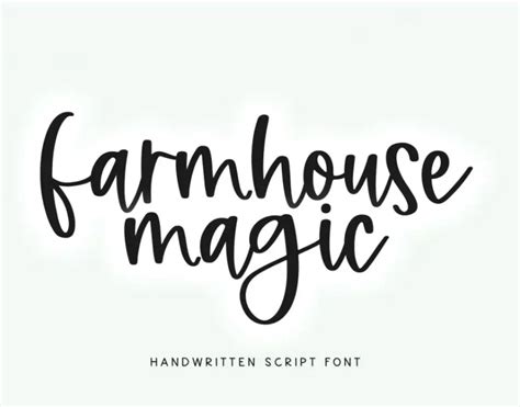 20 Best Farmhouse Fonts For Graphic Design Branding Logos